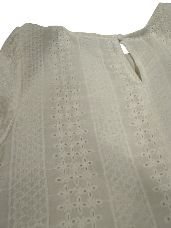 White Puff Sleeve Midi Dress - Picture 9 of 12